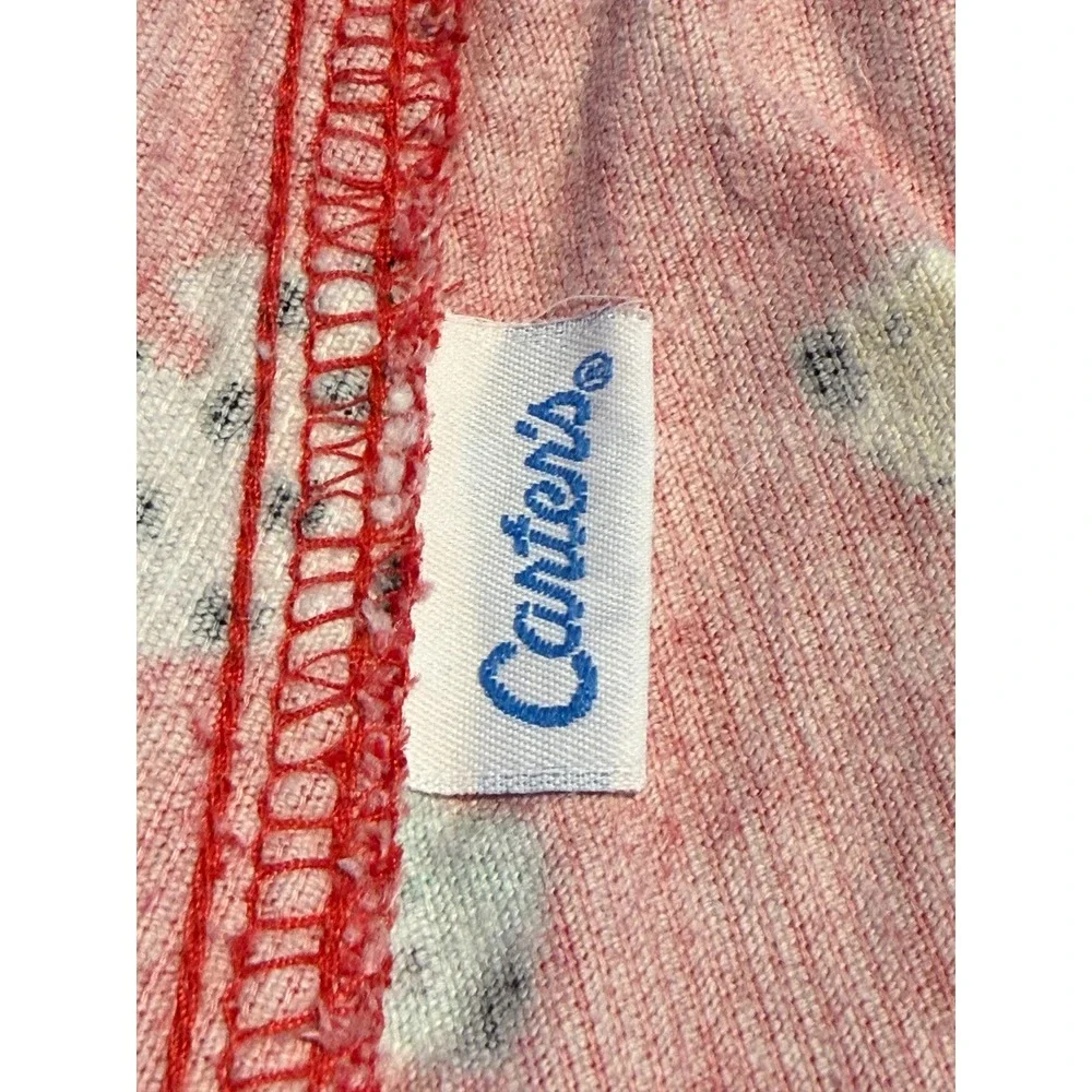 Vintage 90s Carters Red Corduroy Dog Print Overalls Kids 2T Dalmatian Bibs